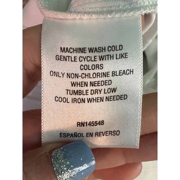 BAR III white swiss dot texture halter romper size Medium - Picture 4 of 16